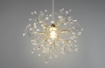 Immagine di Sospensione Ottone Ramificata Gocce Decorative Effetto Cristallo Gloria Trio Lighting