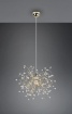 Immagine di Sospensione Ottone Ramificata Gocce Decorative Effetto Cristallo Gloria Trio Lighting