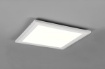 Immagine di Plafoniera Bianca Quadrata Carus Doppia Accensione Led 4000k 43x43 cm Trio Lighting