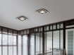 Immagine di Lampada Nera Soffitto Parete 20x20 cm Carus Led 4000k Trio Lighting