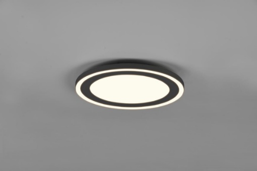 Immagine di Plafoniera Applique Carus Disco Led Nero con Doppia Accensione Trio Lighting