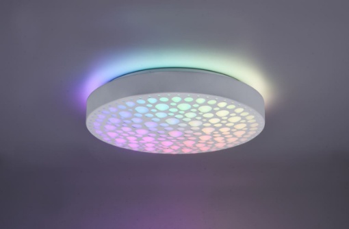 Immagine di Plafoniera Rotonda Led RGBW Chizu Bianco Ø40 cm Trio Lighting