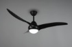 Immagine di Ventilatore Nero Led Integrato 2700k + 4000k + 6000k Alesund 3 Pale Trio Lighting