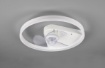 Immagine di Ventilatore Rotondo Bianco Led Design Moderno Borgholm Trio Lighting