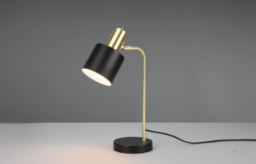 Immagine di Lumetto Moderno Oro con Paralume Nero 1xE14 Adam Trio Lighting