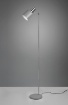 Immagine di Piantana Design Moderno Forma Minimal Cromo con Paralume Grigio Adam Trio Lighting