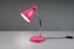 Immagine di Lampada da Scrivania Rosa e Cromo Paralume E27 Harvey Trio Lighting