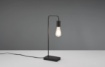 Immagine di Lampada da Scrivania Minimal con Ricarica Induttiva Smartphone Milla Nera Trio Lighting