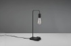 Immagine di Lampada da Scrivania Minimal con Ricarica Induttiva Smartphone Milla Nera Trio Lighting