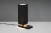 Picture of Lumetto Nero Decorativo Paralume Tessuto e Base con Ricarica Induttiva Smartphone Haley Trio Lighting