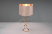 Immagine di Lumetto Decorativo Fusto Metallo Oro Viso Donna con Paralume Velluto Beige Mary Trio Lighting