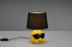 Picture of Simpatico Lumetto da Comodino Ceramica Smile con Paralume Nero Coolio Trio Lighting