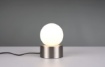 Immagine di Lumetto Comodino Countess Nichel e Sfera Vetro Bianco Trio Lighting