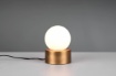 Immagine di Lumetto Decorativo Countess Ottone e Sfera Vetro Bianco Trio Lighting