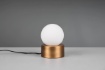 Immagine di Lumetto Decorativo Countess Ottone e Sfera Vetro Bianco Trio Lighting