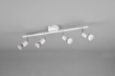 Immagine di Lampada Soffitto Braccio Lineare 4 Faretti Spot GU10 Paris Bianco Trio Lighting