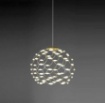 Immagine di Lampadario Metallo Traforato Led 49w Oro 40 cm Lamoi Sforzin