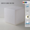 Immagine di Lampada Da Giardino Led RGB Ricarica Solare Cubo Galleggiante 30 cm IP65 Geco Intec