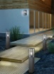 Immagine di Applique Squadrata Antracite 1xE27 Garonne per Balcone IP44 Trio Lighting