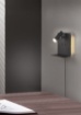 Immagine di Applique Mensola Nera con Spot Led e Usb Integrata Element Trio Lighting