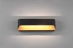 Immagine di Applique Rettangolare Doppia Emissione Led Arino Legno con Fascia Nera Trio Lighting 