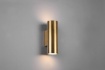 Immagine di Applique Cilindro Marley Doppia Luce Ottone Invecchiato Trio Lighting