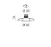 Faretto Da Incasso Rotondo Led 3 w 3000k Elara Ottica Orientabile GFA880C