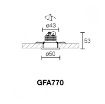 Immagine di Faretto Incasso Rotondo Bianco 50mm Led 5w 3000k/4000K 38° GFA770 Gea
