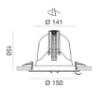 Immagine di Faretto Da Incasso Led 40w Inclinazione Regolabile Chandra GFA911 Gea Led