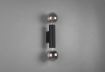 Immagine di Applique Minimal Cilindro Nero Doppia Emissione E27 Vannes Trio Lighting