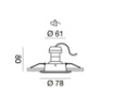 Immagine di Faretto A Incasso Rotondo IP44 Era Bianco GFA310 Gea Led