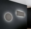 Immagine di Applique Rettangolo Led Dip Switch Retroilluminazione Raven Ardesia Nero Trio Lighting