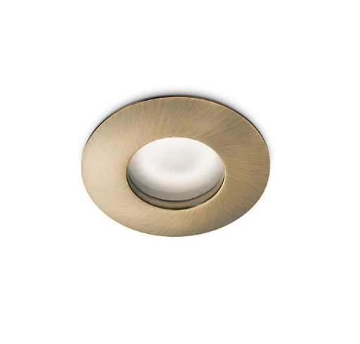 Immagine di Faretto Incasso Rotondo IP65 Aurora Ottone Brunito GFA373 Gea Led