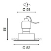 Immagine di Faretto Da Incasso Rotondo Helky Brunito GFA013 Gea Led