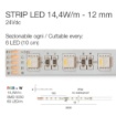 Immagine di Strip Led 5 Metri 14,4W/m RGB + 4000K 24V IP20 GST061R Gea Led