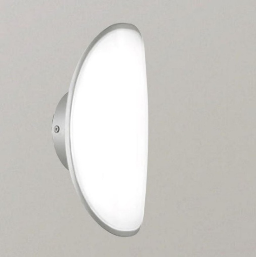 Immagine di Applique Led Per Esterno Rhea Grigio Metallizzato GES121 Gea Led