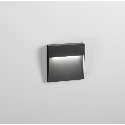 Immagine di Segnapasso Step 1.0 Alluminio Antracite Da Esterno LED 6W IP54 Isyluce 502