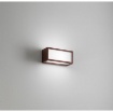 Immagine di Lampada Squadrata Da Parete Per Esterni Dèco Corten 25cm IP54 Isyluce 532