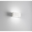 Immagine di Applique Bianca Squadrata Da Esterno 25cm Luce Sopra Sotto IP54 Led E27