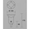 Immagine di Faretto Per Esterno Orientabile Da Parete Pavimento IP65 Benaco Antracite Isyluce 549G