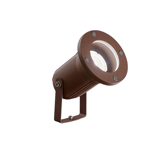 Immagine di Faretto Orientabile Da Terra Parete Soffitto IP65 Benaco Corten Isyluce 549C