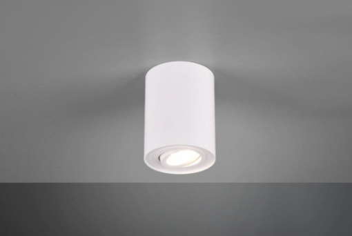 Immagine di Faretto Spot GU10 Orientabile Cookie Cilindro Bianco Trio Lighting