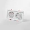 Picture of Faretto Da Incasso Rettangolare 2 Luci Led G53 Orientabile Isyluce 703