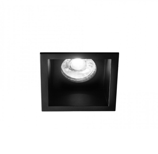 Immagine di Faretto Da Incasso Per Cartongesso Quadrato Nero Simplie 88mm Isyluce 711N