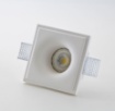 Immagine di Faretto Quadrato In Gesso Svasato 12cm Incasso Per Controsoffitto Isyluce 803