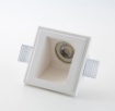 Immagine di Faretto In Gesso Inclinato Per Controsoffitto 12cm GU10 Quadrato Isyluce 806