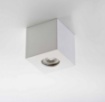 Immagine di Faretto Da Soffitto Cubo In Gesso Bianco Pitturabile 10x10 cm Isyluce 821