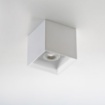 Immagine di Faretto In Gesso Plafone Cubo Aperto Bianco Pitturabile Led GU10 Isyluce 824