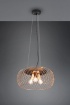 Immagine di Lampada a Sospensione Vintage Gabbia Metallica Ottone Tamil Trio Lighting