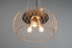 Immagine di Lampada a Sospensione Vintage Gabbia Metallica Ottone Tamil Trio Lighting